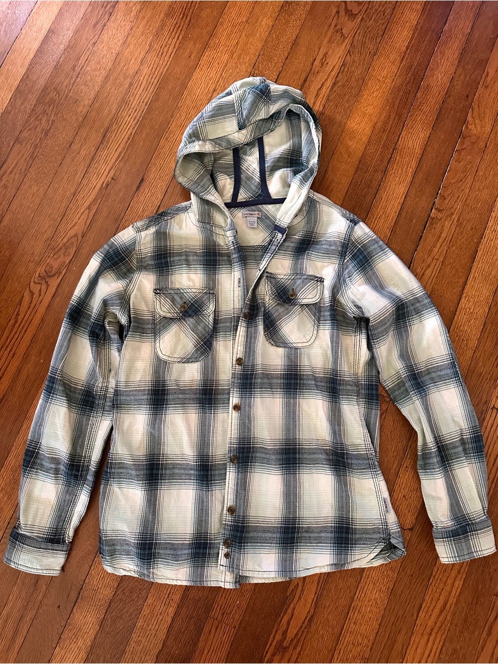 Carhartt Plaid Button-Up hoodie